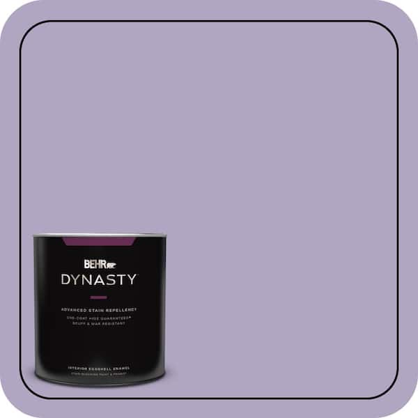 BEHR DYNASTY 1 qt. #650D-4 Winter Amethyst Eggshell Enamel Interior Stain-Blocking Paint and Primer