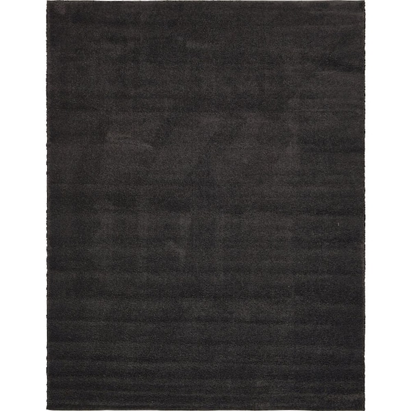 Unique Loom Solo Calabasas Charcoal 10' 0 x 13' 0 Area Rug 3136521 ...