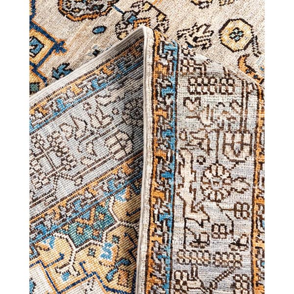 Serapi Beige 4 ft. x 6 ft. Tribal Wool Indoor Area Rug