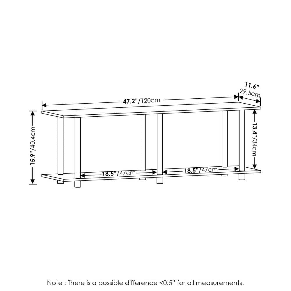 Bauhaus Oak and Beige Modern Rectangle Coffee Table with Lower Shelf