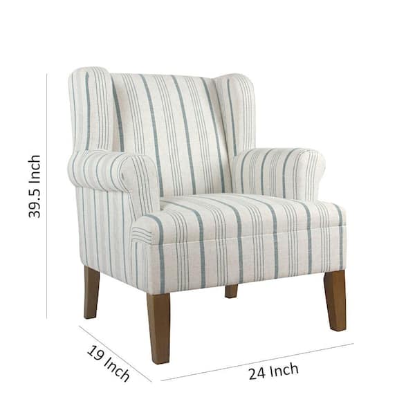Benjara Multi Color With Wing Back, Multi Colored Accent Chairs