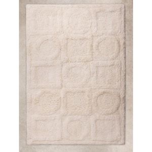 Almaty Ivory Bath Mat 24 in. x 36 in.