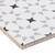 Bliss 8" Black and White Porcelain Patterned Tile