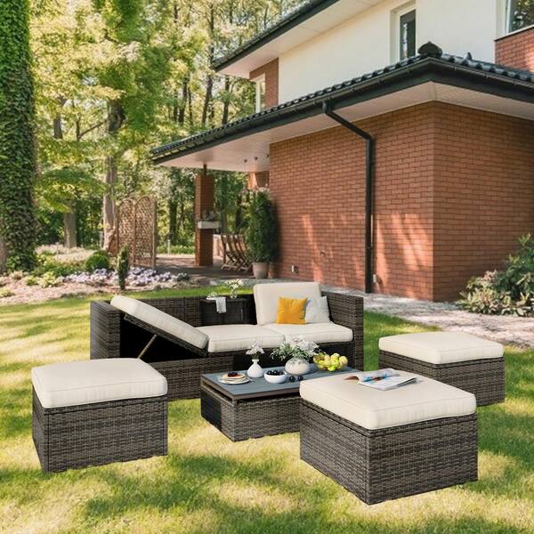 Pe Rattan Outdoor Sectional Sofa Sets, Alfonso Outdoor Furniture
