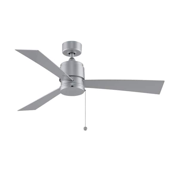FANIMATION Zonix Wet 52 in. Indoor/Outdoor Silver Ceiling Fan with Silver Blades