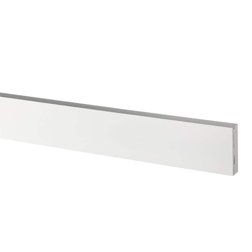 AZEK 5/4 in. x 4 in. x 18 ft. Traditional PVC Smooth White