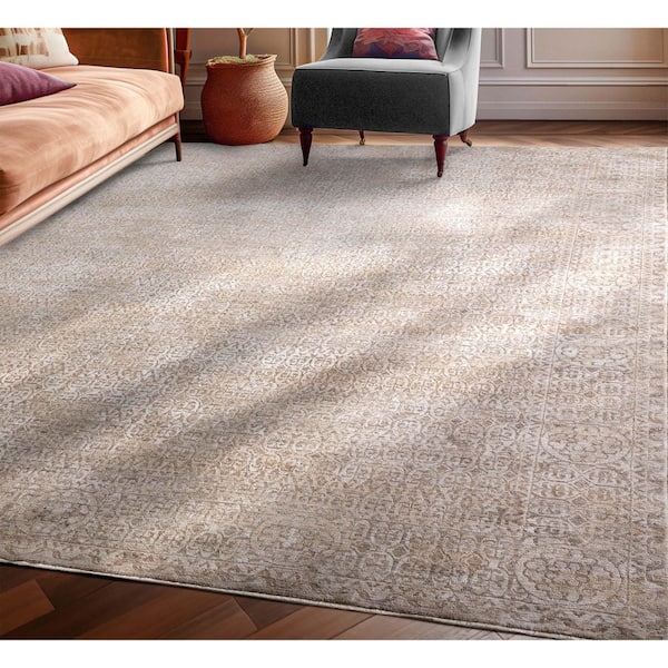 Ethos Echo Vintage Tribal, Beige 5 ft. 3 in. x 7 ft. 7 in., Area Rug