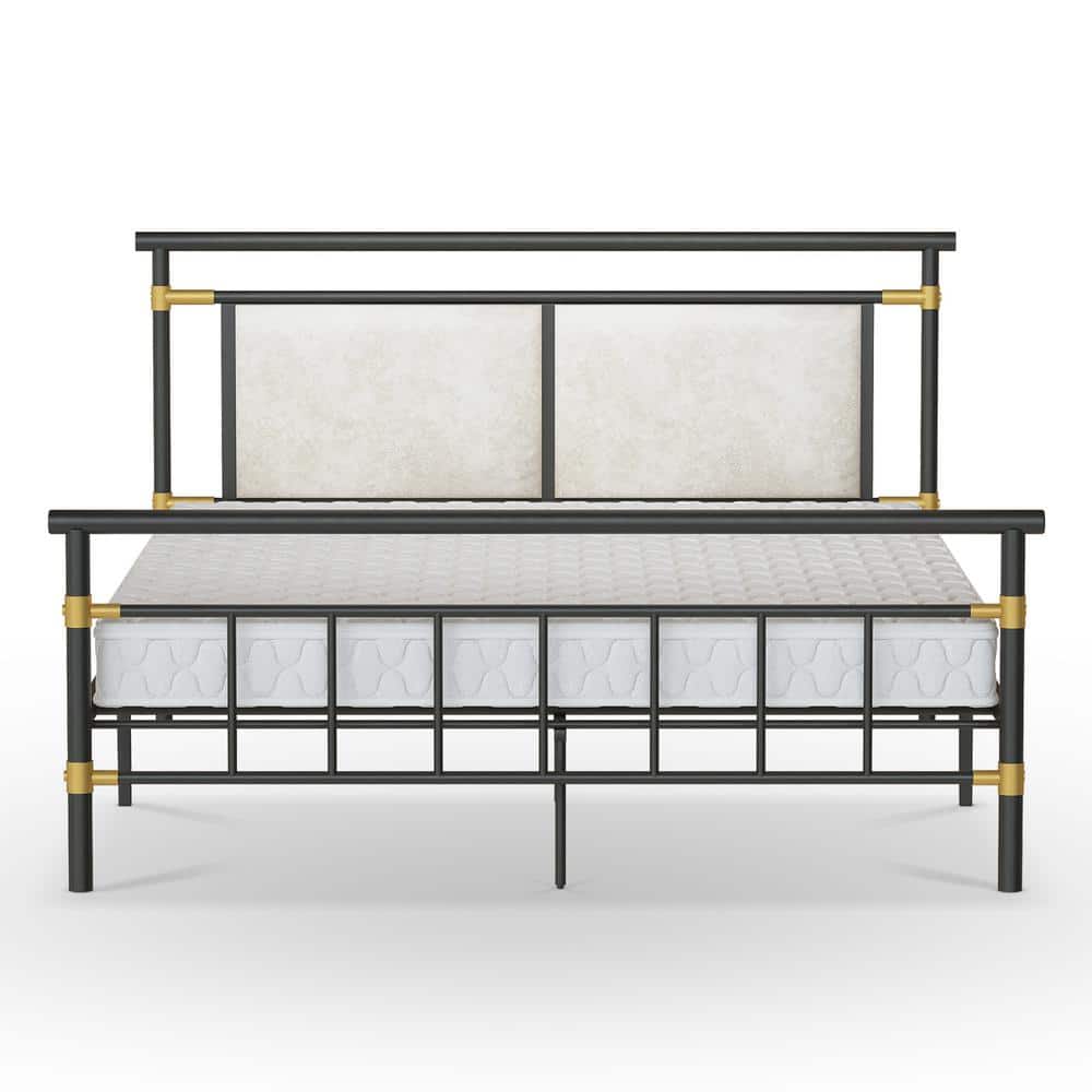 mieres 61 in. W Metal Platform Bed Queen Size Bed Frame with