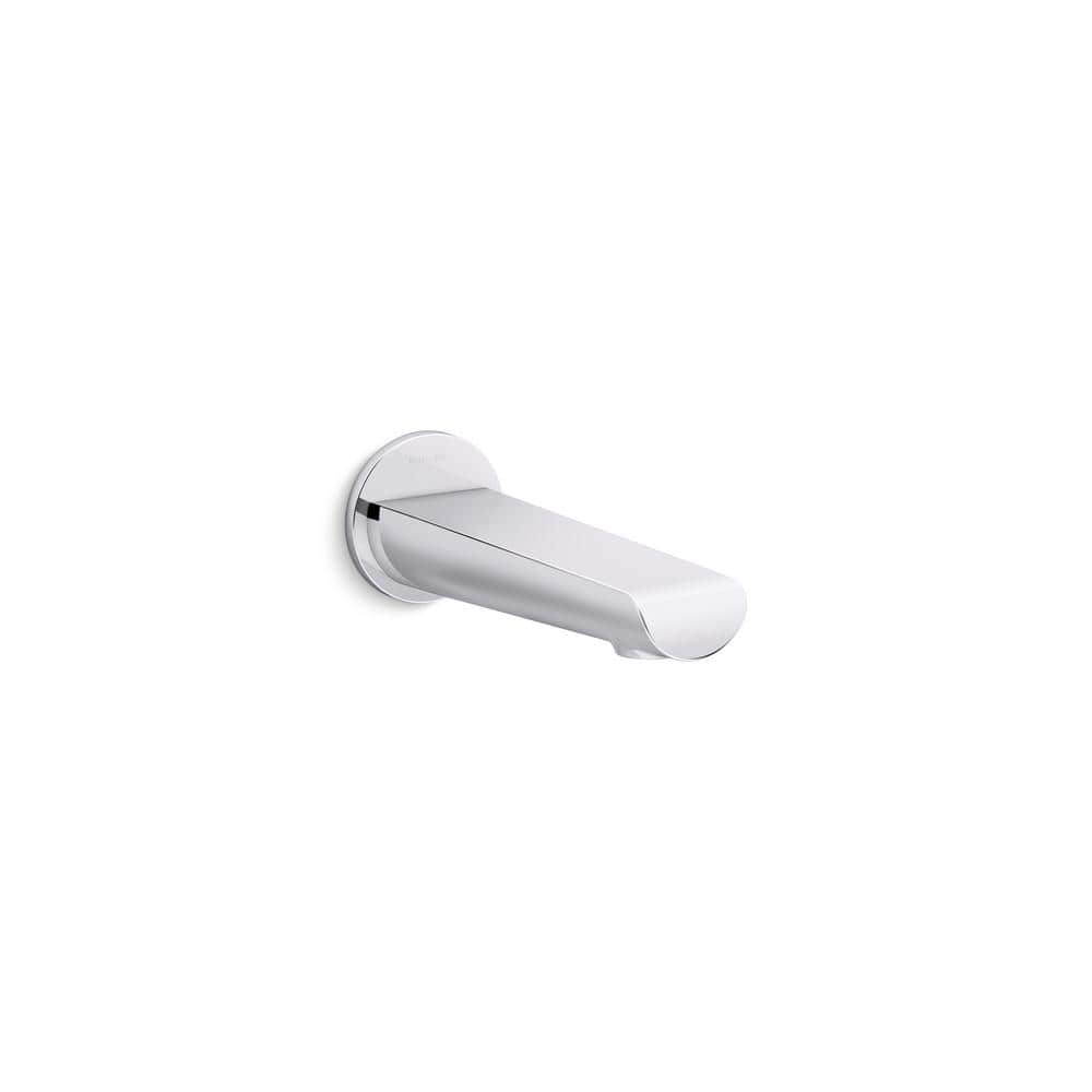 Polished Chrome Wall Mounted Bath Spout