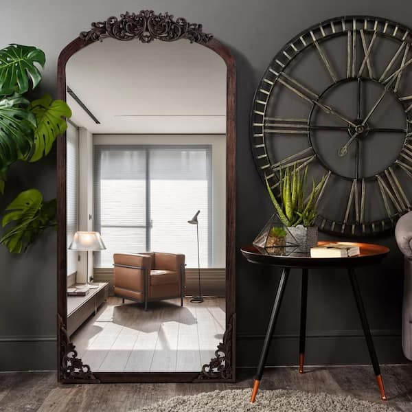 Lirago Rustic Arched 28 in. W x 67 in. H Solid Wood Framed Lirago Rustic Arched 28 in. W x 67 in. H Solid Wood Framed