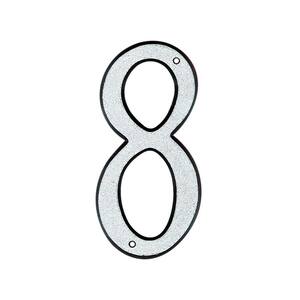 4 in. Plastic Reflective Nail-On House Number 8