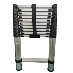 10.5 ft. Aluminum Telescoping Extension Ladder (14.5 Reach Height), 225 lbs. Load Capacity Type II Duty Rating