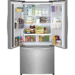 31.5 in. 17.6 cu. ft. Counter Depth French Door Refrigerator, brushed steel