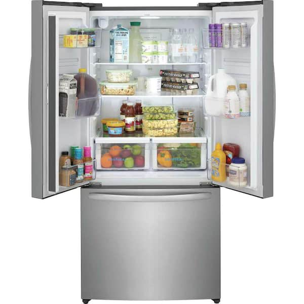 31.5 in. 17.6 cu. ft. Counter Depth French Door Refrigerator in Fingerprint-Resistant Stainless Look