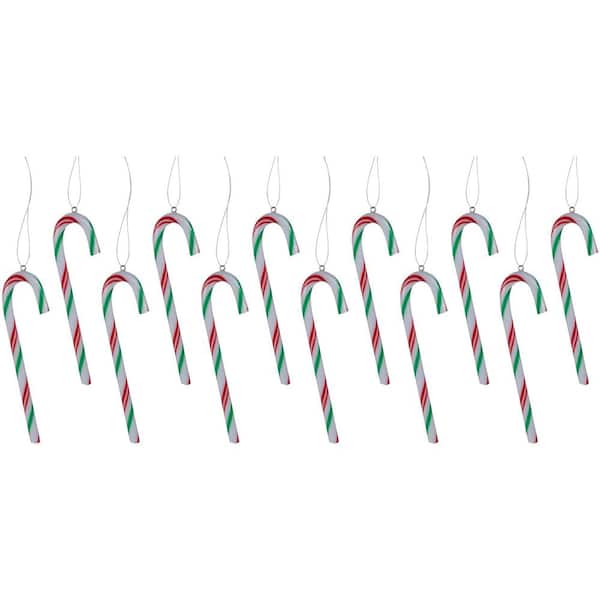 12ct Multi Twist Candy Cane Christmas Ornaments 4 in.