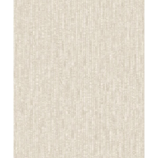 Walls Republic Mini Metallic Planks Faux Wallpaper Cream Paper ...