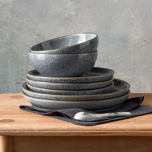 【P0002】デンビー大皿セット / Denby Dinnerplate Set DENBY（デンビー）スタジオグレイ クーペ ディナープレート26cm