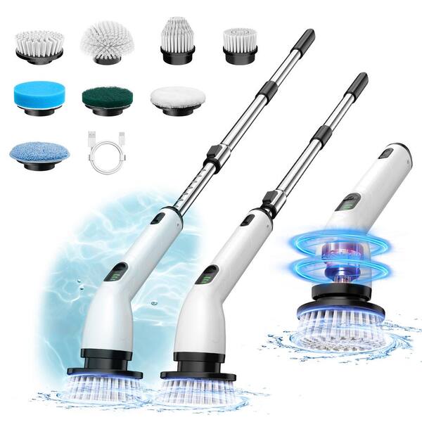 keimi Cordless Power Scrubber, IPX7 Waterpoof Electric Spin Scrubber ...