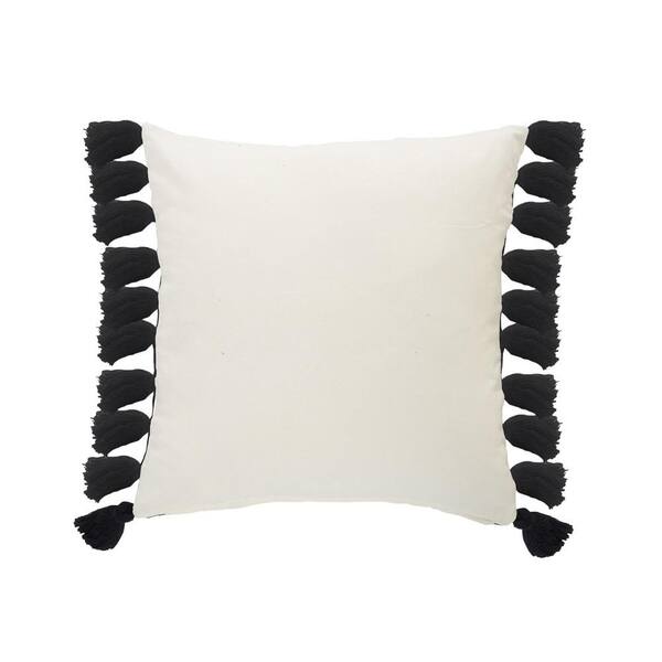 black and ivory throw pillows
