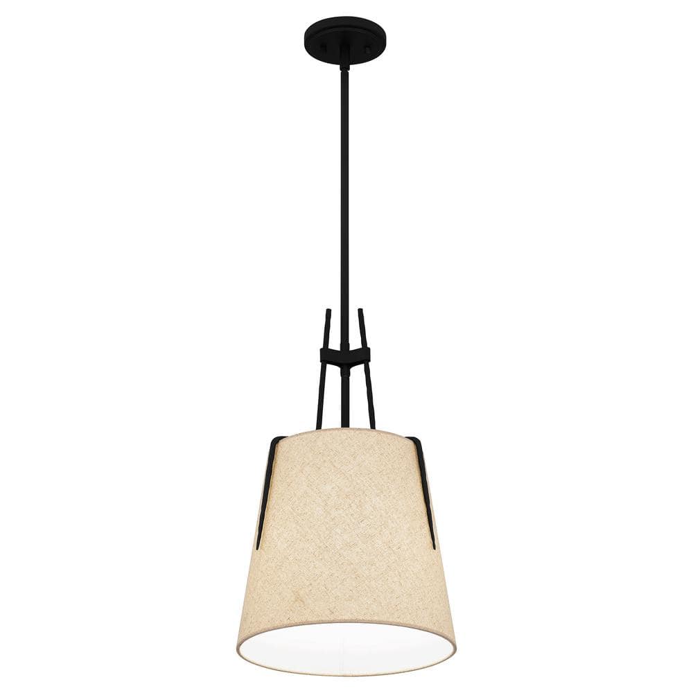 Leona Matte Black Glass LED Mini Pendant Light