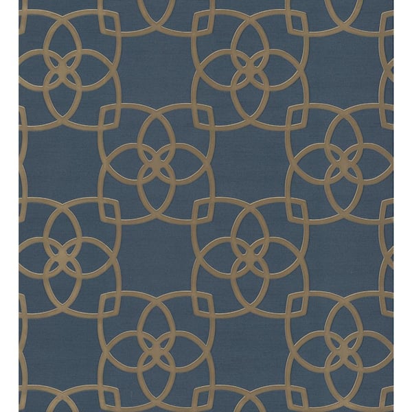 Antonina Vella Serendipity Navy Matte Paper Non-Pasted Wallpaper