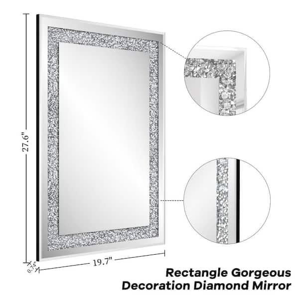 Rhinestone Mirror -   Custom mirrors, Glitter home decor, Mirror frame  diy