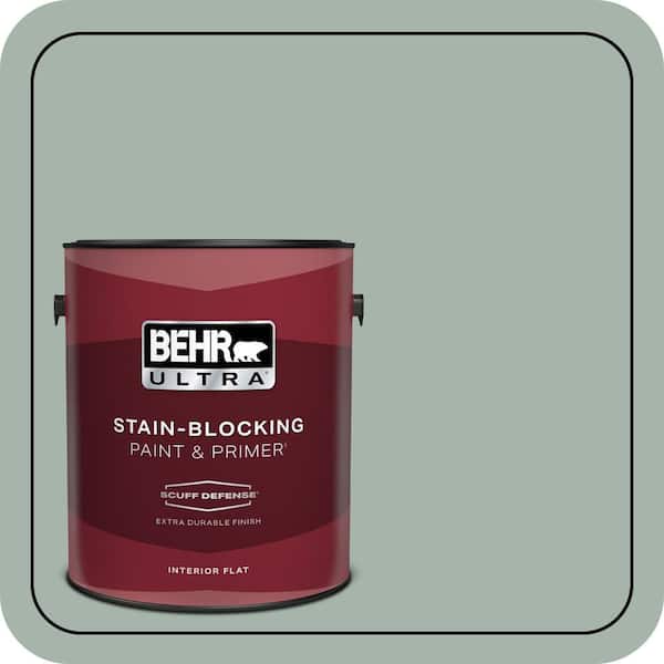 BEHR ULTRA 1 gal. #PMD-100 Aquatone Extra Durable Flat Interior Paint & Primer