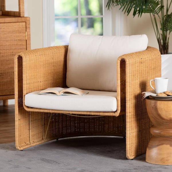 Carina Light Honey Rattan Armchair