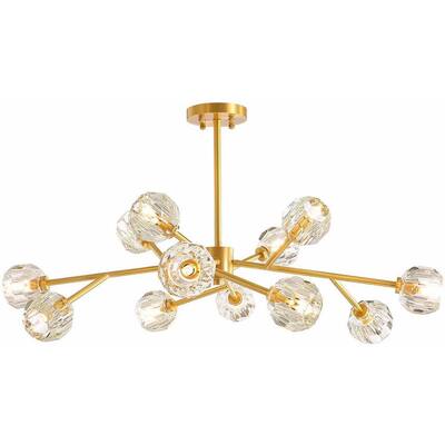Brass Sputnik Chandeliers Lighting The Home Depot Brass Sputnik Chandeliers, Acevedo 10 Light Crystal Chandelier