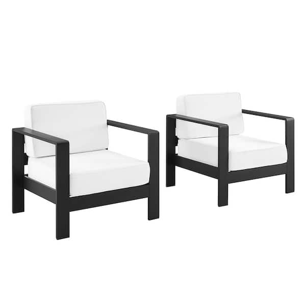Linon Home Decor Kelten Powder Black Chair (Set of 2)