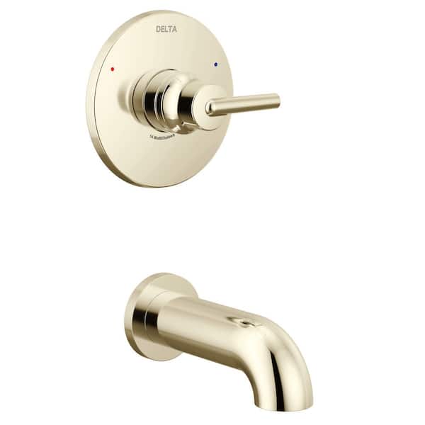 Delta Trinsic 1-Handle Wall Mount Tub Faucet Trim Kit in Polished Nickel (Valve Not Included)
