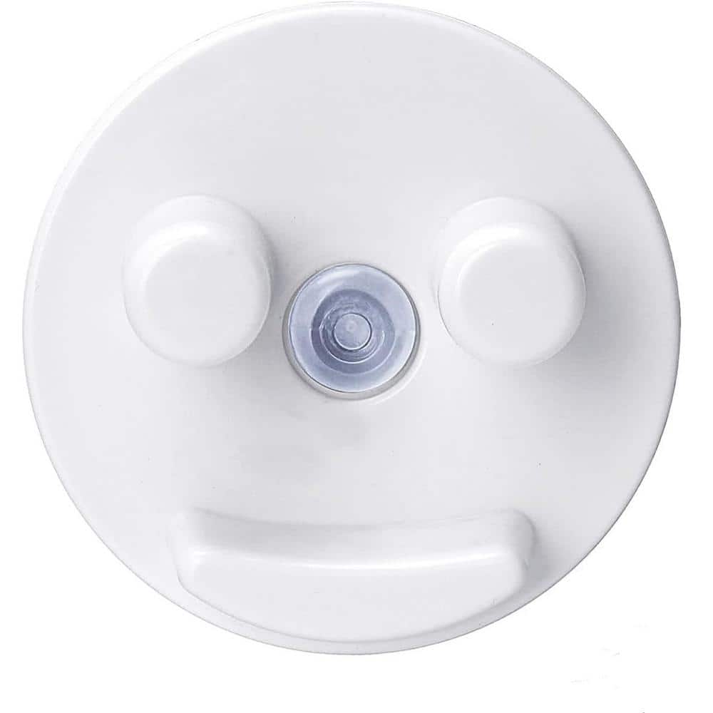 White Caddy Sponge Holder with Suction Cup Installation for Kitchen/Bathroo