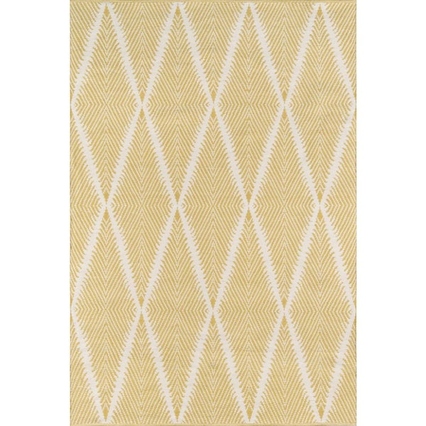 Erin Gates by Momeni Beacon Citron 3 ft. 6 in. x 5 ft. 6 in. Indoor/Outdoor Accent Rug