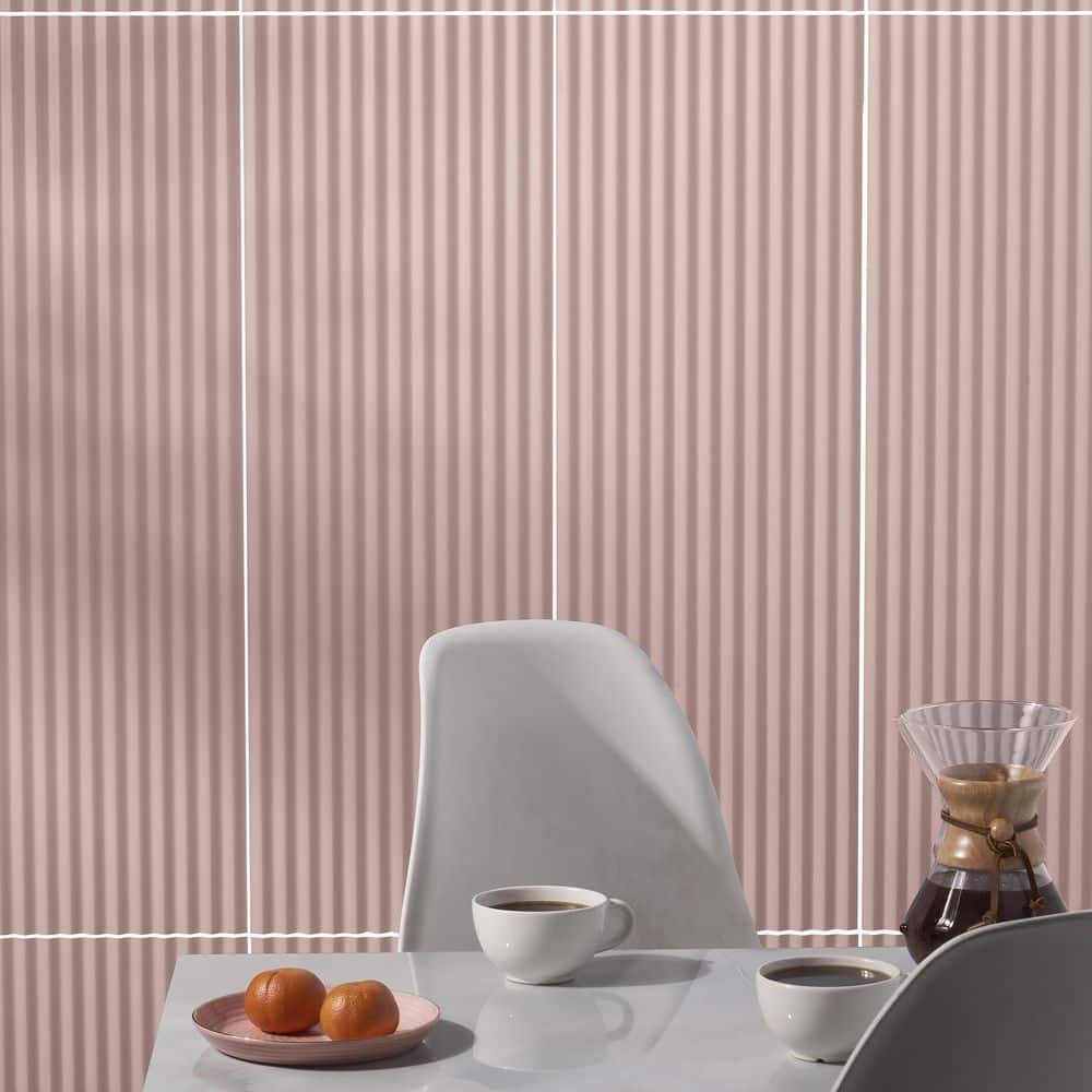 Blush Pink Matte Ceramic Rectangular Wall Tile