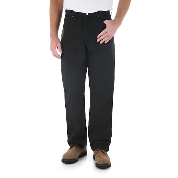 Wrangler Men's Size 42 in. x 30 in. Black Carpenter Pant