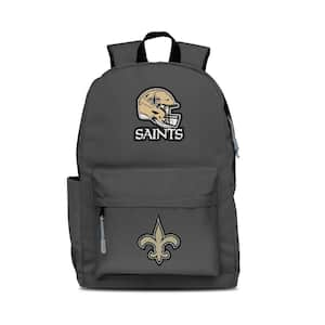 17 in. Gray New Orleans Saints 2-Logo Campus Laptop Backpack