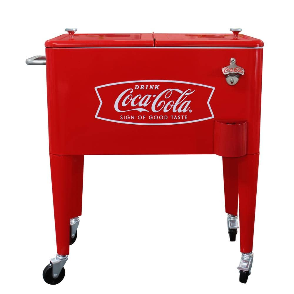 Leigh Country Coca-Cola 60 Qt Fishtail Logo Rolling Chest Cooler CP ...