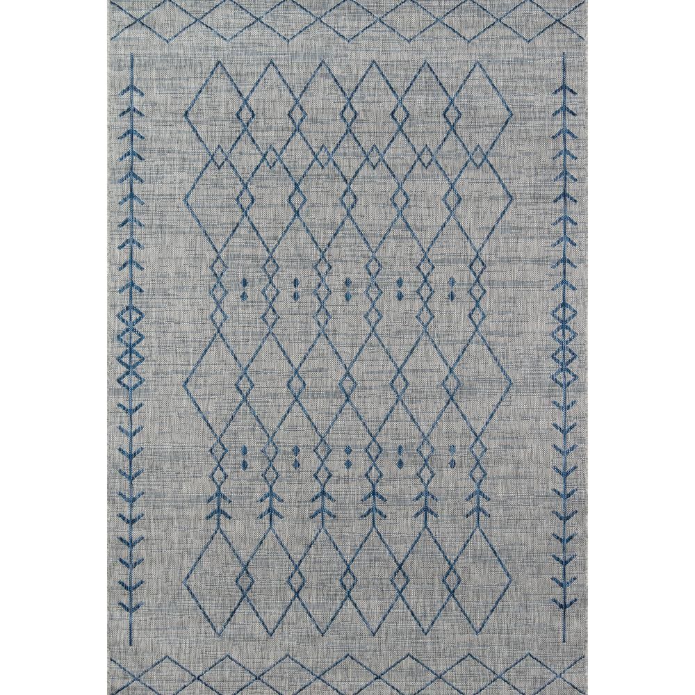 Villa Monaco Grey 3 ft. 11 in. x 5 ft. 7 in. Indoor Outdoor Rug -  Novogratz by Momeni, 42827