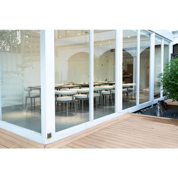 13-Piece Luxury Modern Aluminum Large Rectangle Outdoor Dining Set with Olefin Cushion, Champagne