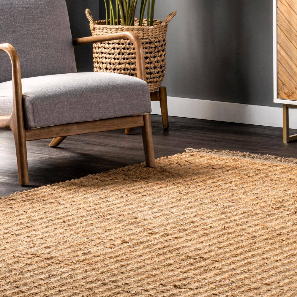 Hallie Natural Jute Braided Handmade 3' x 5' Area Rug