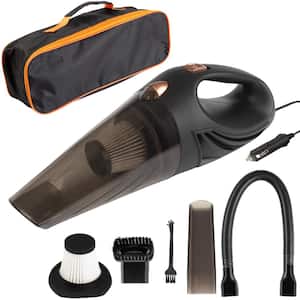 12V High-Powered Handheld Vacuum with Detailing Attachments - Travel Case Included for Car or Home
