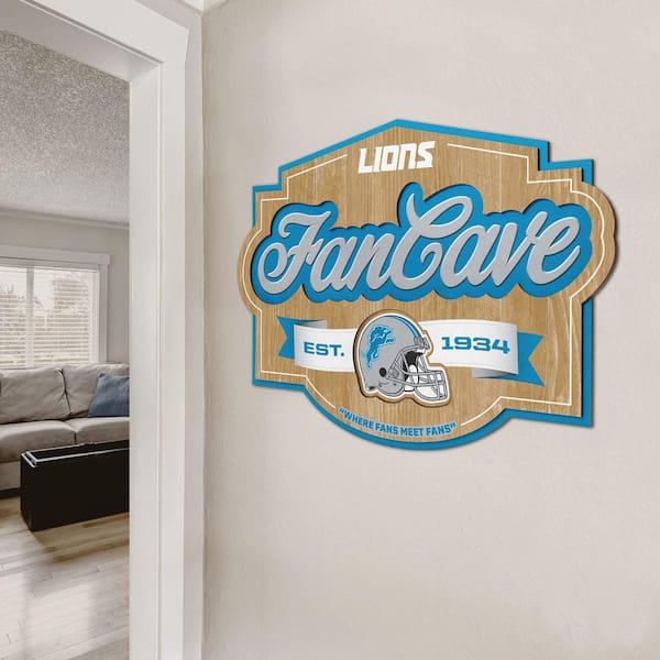 Detroit Lions 15 Established Date Metal Sign