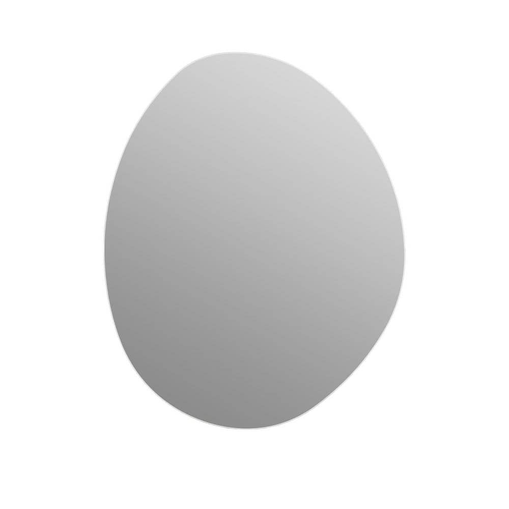 32 in. W x 40 in. H Irregular Asymmetrical Framless HD Copper-Free Silver Wall Mirror price history on PriceWatchPro
