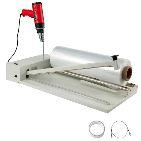 VEVOR White Food Vacuum Sealer, 530-Watt I-Bar Shrink Wrap Machine, Shrink Wrap Sealer