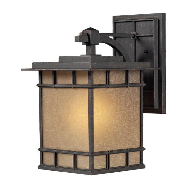 Titan Lighting Newlton 1-Light Outdoor Weathered Charcoal Sconce