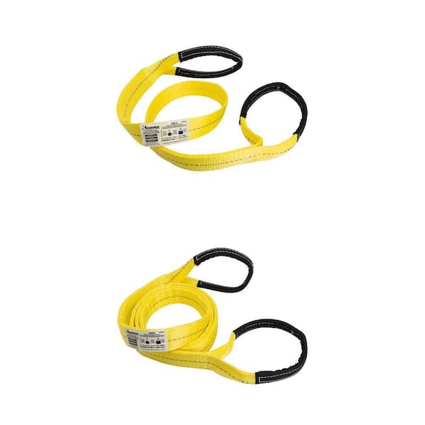 6 ft. x 2 in. 1-Ply and 2 in. x 10 ft. 2-Ply Flat Loop Lift Sling Combo