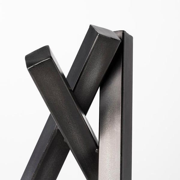 Bastian (Large) 12.0 in. H Black Metal Abstract Object