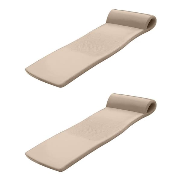 TRC Recreation Sunsation 70 in. Foam Raft Lounger Pool Float, Bronze (2-Pack)