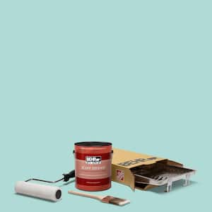 1 gal. #M450-3 Wave Top Ultra Extra Durable Flat Interior Paint and 5-Piece Wooster Set All-in-One Project Kit