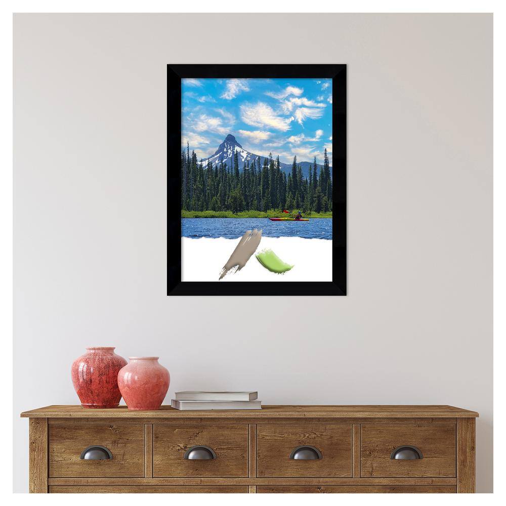 Matte Black Wood Rectangle Wall Picture Frame